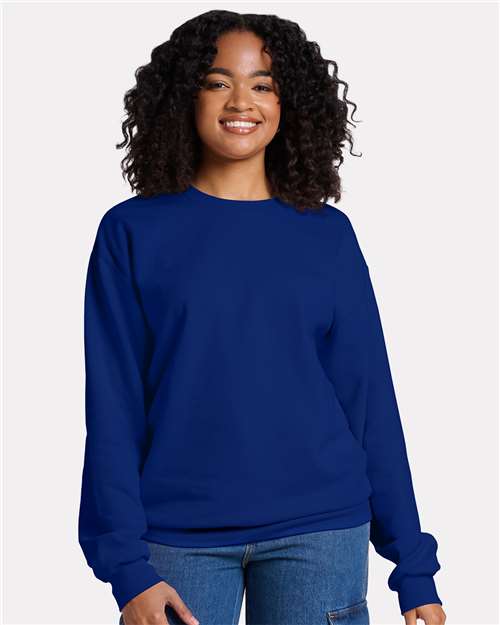 JERZEES Unisex Ultimate CVC Crewneck Sweatshirt IC48MR