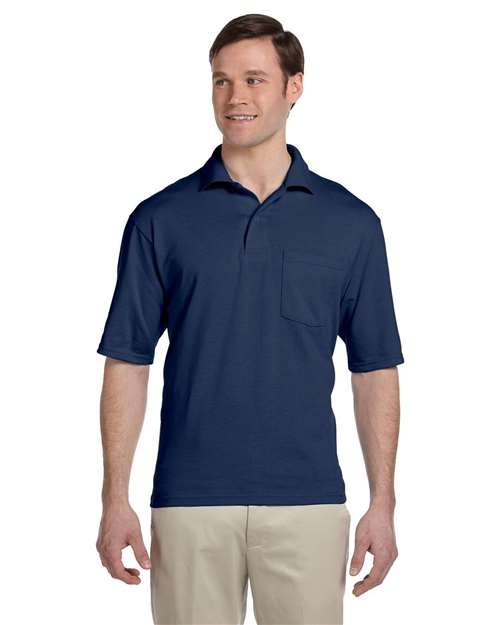 JERZEES Men's Dri-Power® Polo with Pocket 436MP