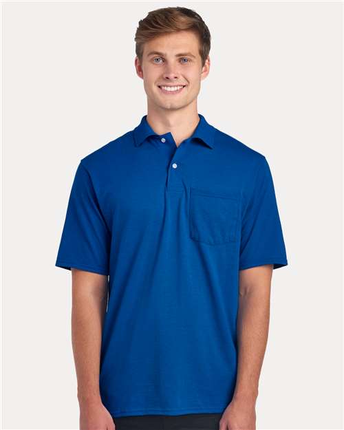 JERZEES Men's Dri-Power® Polo with Pocket 436MP