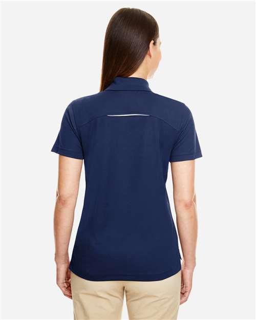 CORE365 Women's Radiant Performance Piqué Polo with Reflective Piping 78181R