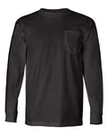Bayside Unisex USA-Made Long Sleeve Pocket T-Shirt 8100