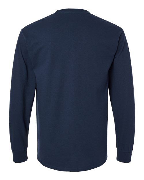 Gildan Unisex Ultra Cotton® Long Sleeve Pocket T-Shirt 2410