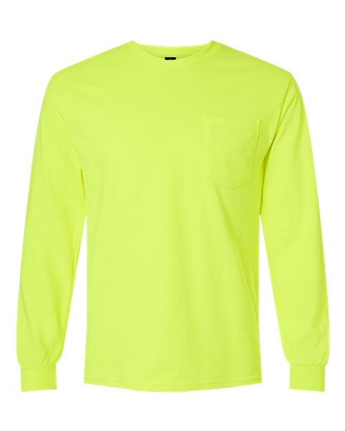 Gildan Unisex Ultra Cotton® Long Sleeve Pocket T-Shirt 2410