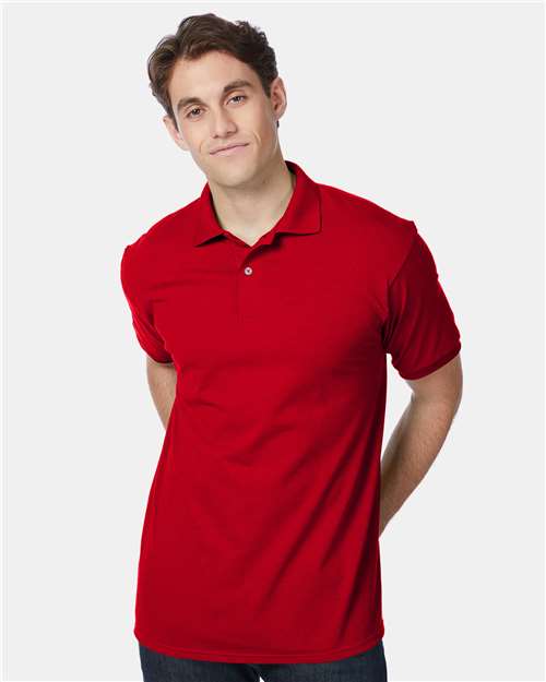 Hanes Men's EcoSmart® Jersey Polo 054X