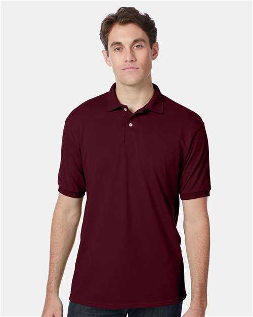 Hanes Men's EcoSmart® Jersey Polo 054X