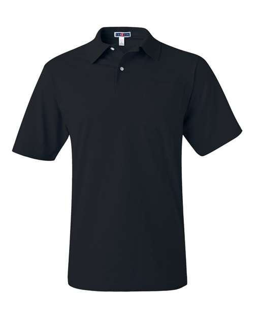 JERZEES Men's SpotShield® 50/50 Polo with Pocket 436MPR