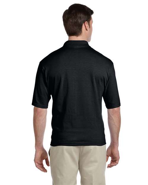 JERZEES Men's SpotShield® 50/50 Polo with Pocket 436MPR