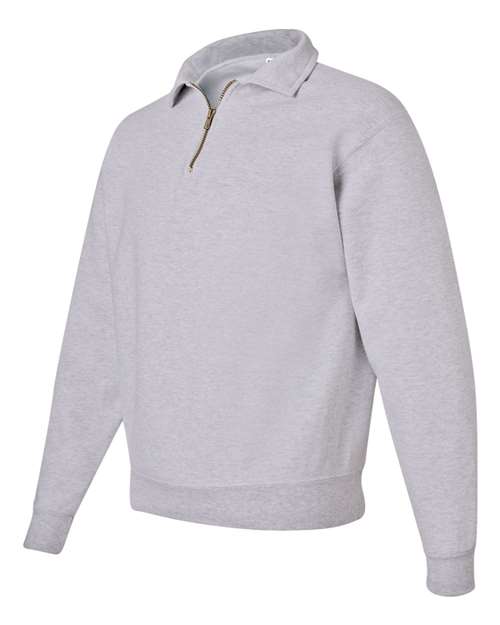 JERZEES Unisex Super Sweats NuBlend® Quarter-Zip Cadet Collar Sweatshirt 4528MR