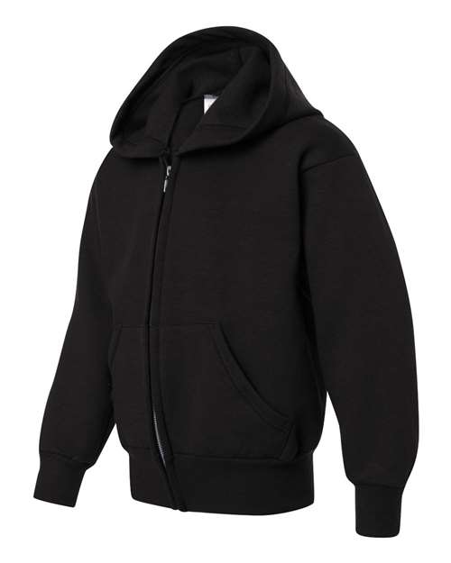 Hanes Youth EcoSmart® Full-Zip Hooded Sweatshirt P480