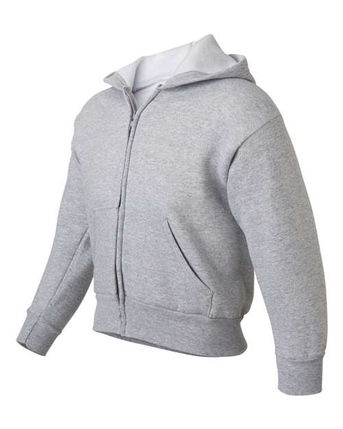 Hanes Youth EcoSmart® Full-Zip Hooded Sweatshirt P480
