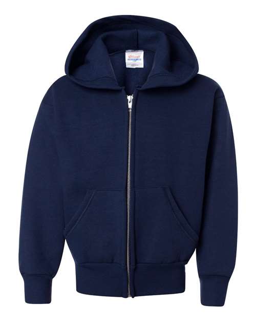 Hanes Youth EcoSmart® Full-Zip Hooded Sweatshirt P480