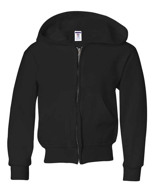 JERZEES Youth NuBlend® Full-Zip Hooded Sweatshirt 993BR