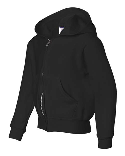 JERZEES Youth NuBlend® Full-Zip Hooded Sweatshirt 993BR