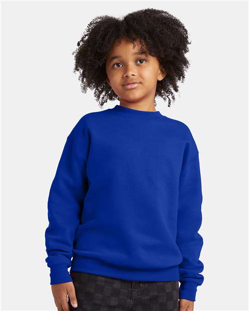 Hanes Youth EcoSmart® Crewneck Sweatshirt P360