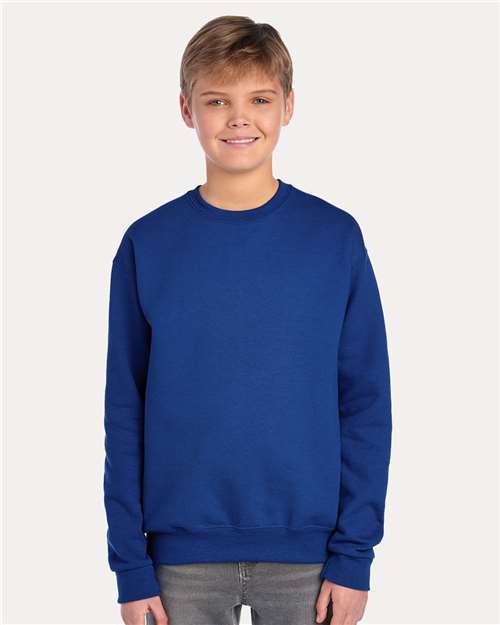 JERZEES Youth NuBlend® Crewneck Sweatshirt 562BR