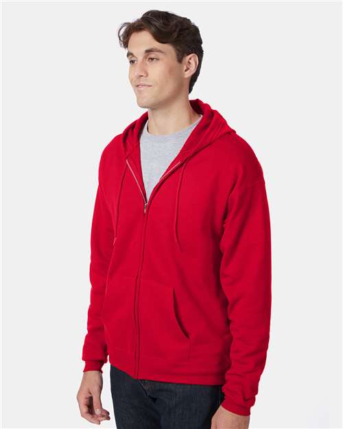 Hanes Unisex EcoSmart® Full-Zip Hooded Sweatshirt P180