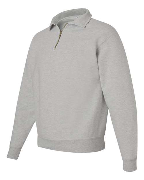JERZEES Unisex Super Sweats NuBlend® Quarter-Zip Cadet Collar Sweatshirt 4528MR
