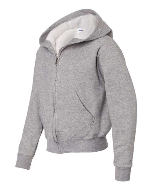 JERZEES Youth NuBlend® Full-Zip Hooded Sweatshirt 993BR