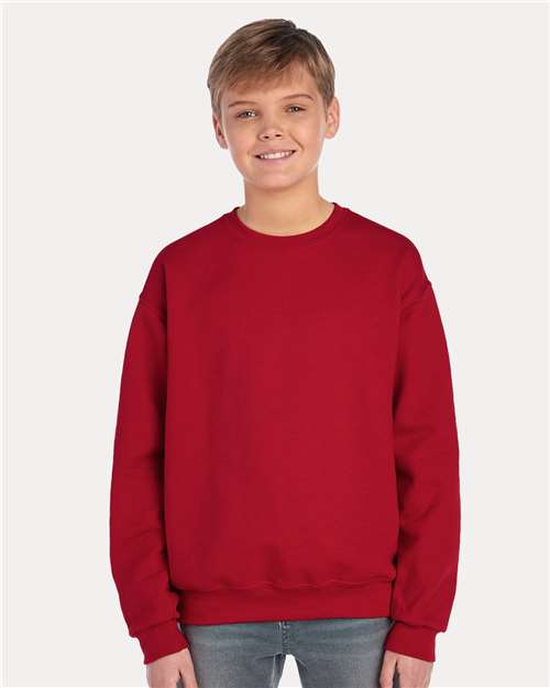 JERZEES Youth NuBlend® Crewneck Sweatshirt 562BR
