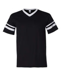 Augusta Sportswear V-Neck Jersey with Striped Sleeves 360