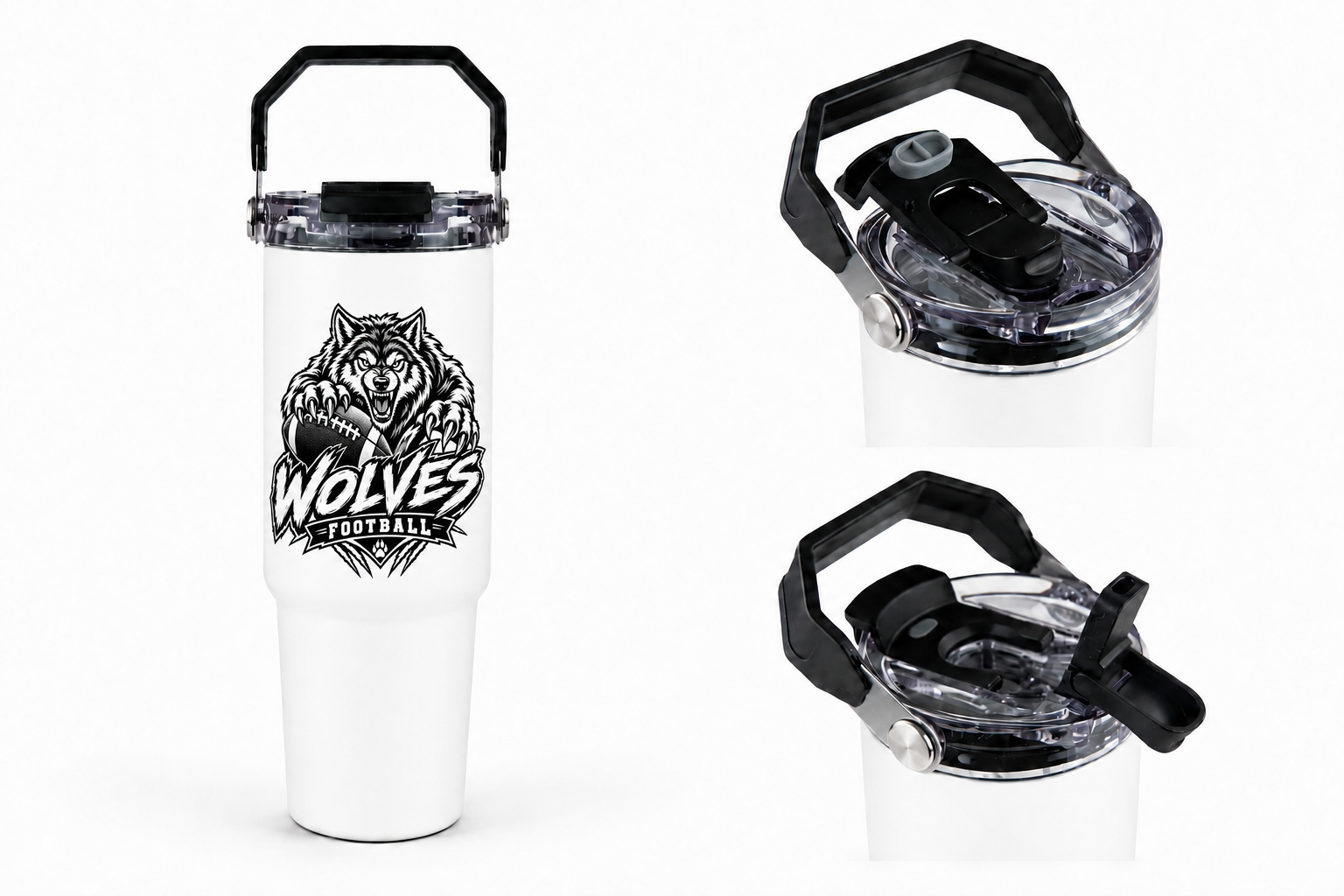 Wolves 30oz Tri-Sip Tumbler