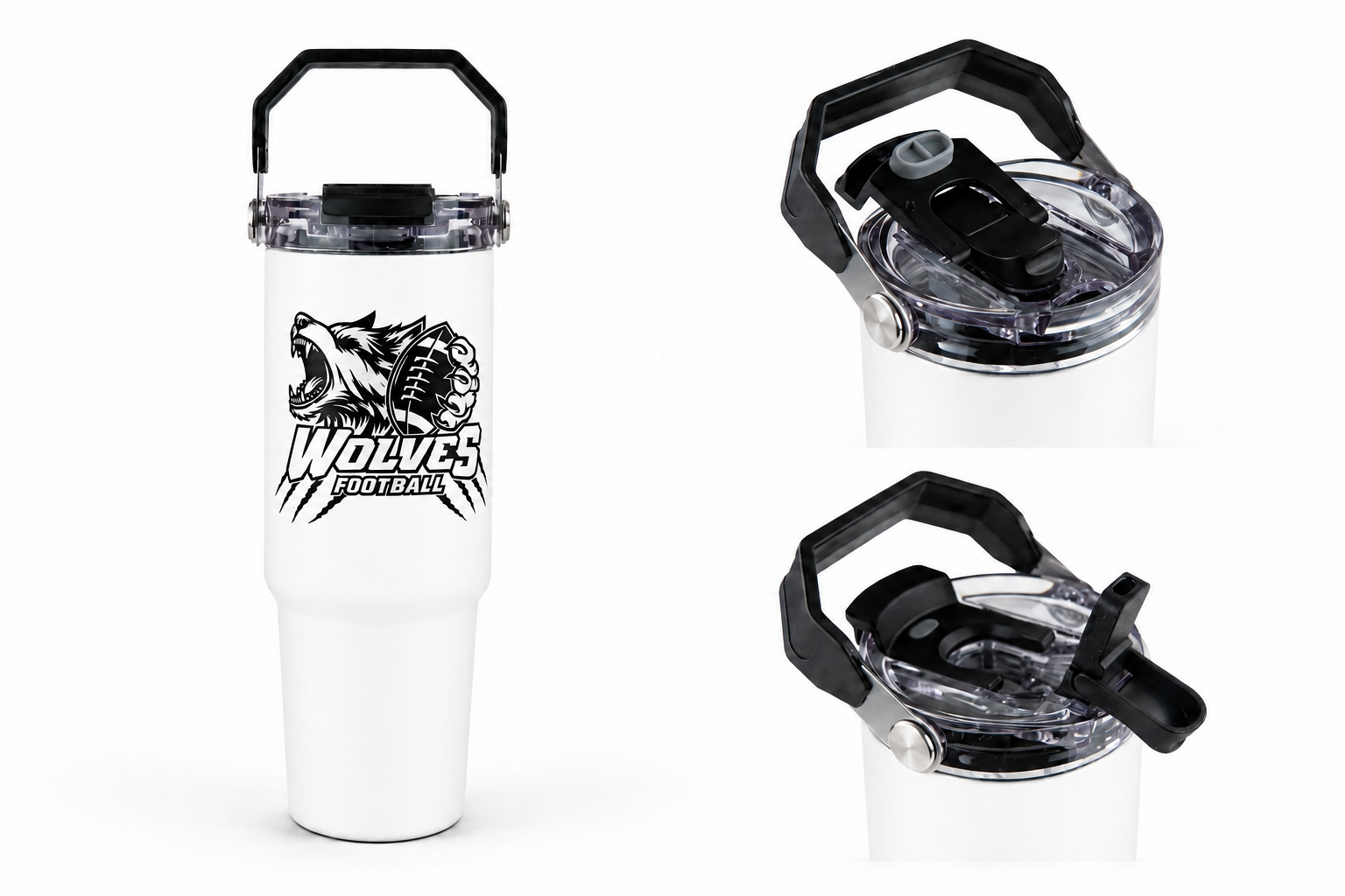 Wolves 30oz Tri-Sip Tumbler