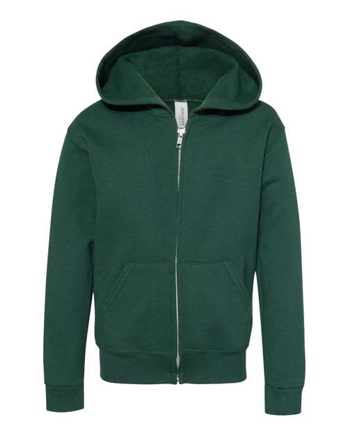 JERZEES Youth NuBlend® Full-Zip Hooded Sweatshirt 993BR