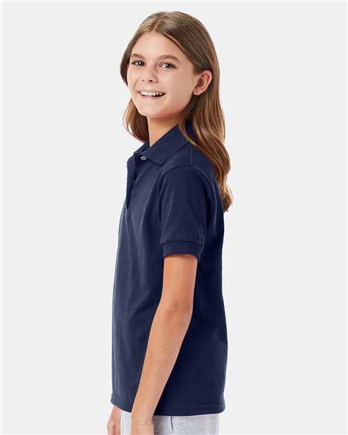 Hanes Youth EcoSmart® Jersey Polo 054Y
