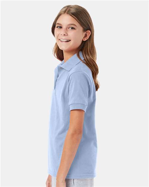 Hanes Youth EcoSmart® Jersey Polo 054Y