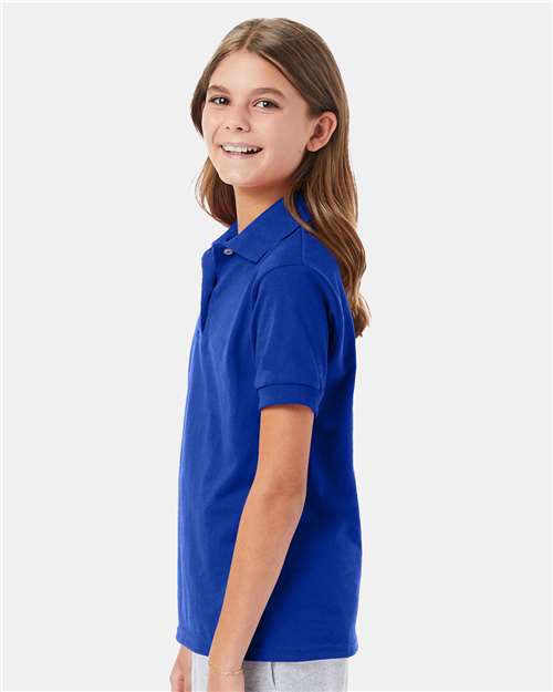 Hanes Youth EcoSmart® Jersey Polo 054Y