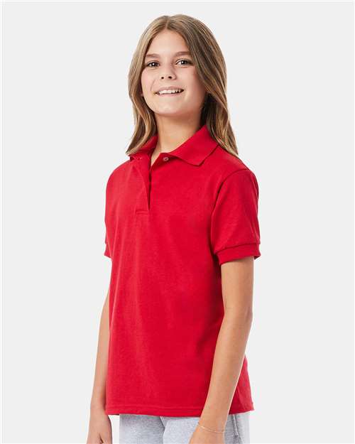 Hanes Youth EcoSmart® Jersey Polo 054Y