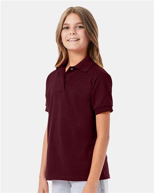 Hanes Youth EcoSmart® Jersey Polo 054Y