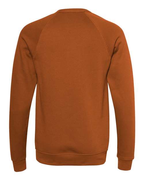 BELLA + CANVAS Unisex Sponge Fleece Raglan Crewneck Sweatshirt 3901