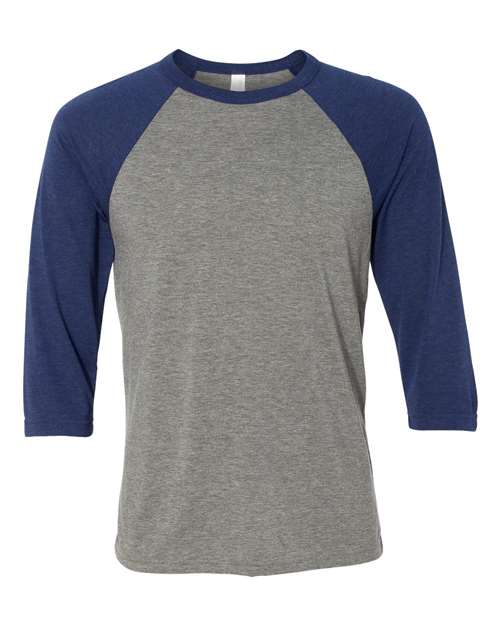 BELLA + CANVAS Unisex Three-Quarter Sleeve Baseball Tee 3200