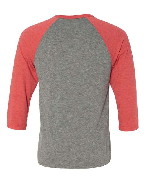 BELLA + CANVAS Unisex Three-Quarter Sleeve Baseball Tee 3200