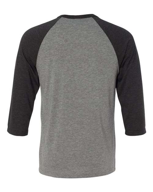BELLA + CANVAS Unisex Three-Quarter Sleeve Baseball Tee 3200