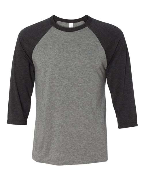 BELLA + CANVAS Unisex Three-Quarter Sleeve Baseball Tee 3200