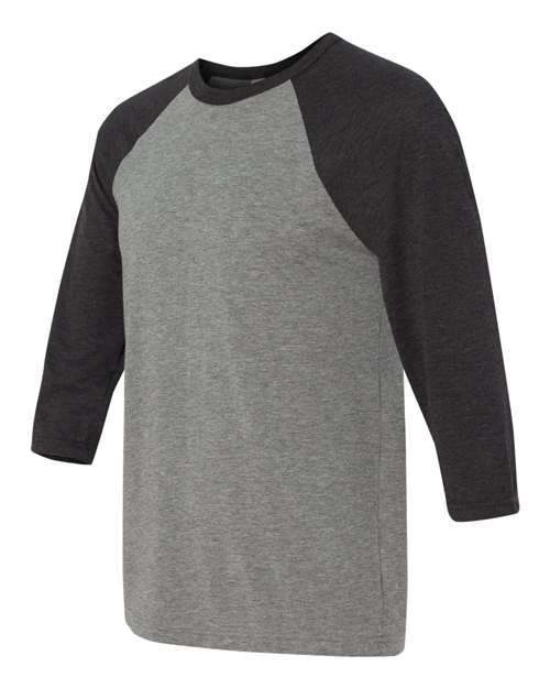 BELLA + CANVAS Unisex Three-Quarter Sleeve Baseball Tee 3200