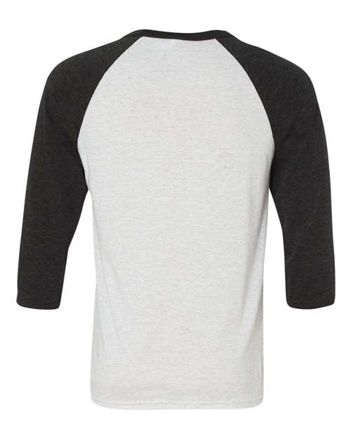 BELLA + CANVAS Unisex Three-Quarter Sleeve Baseball Tee 3200