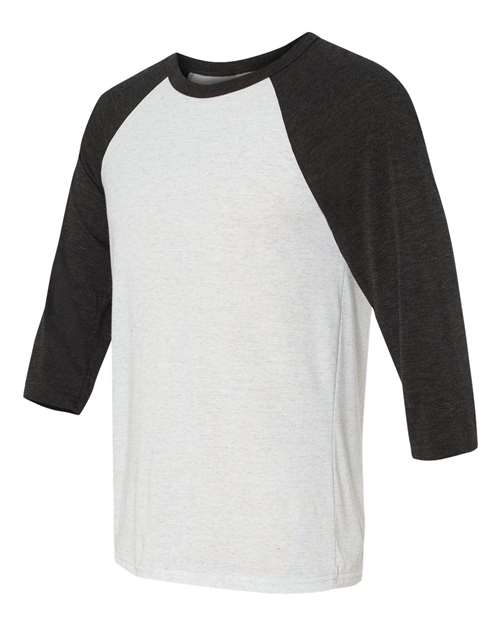 BELLA + CANVAS Unisex Three-Quarter Sleeve Baseball Tee 3200