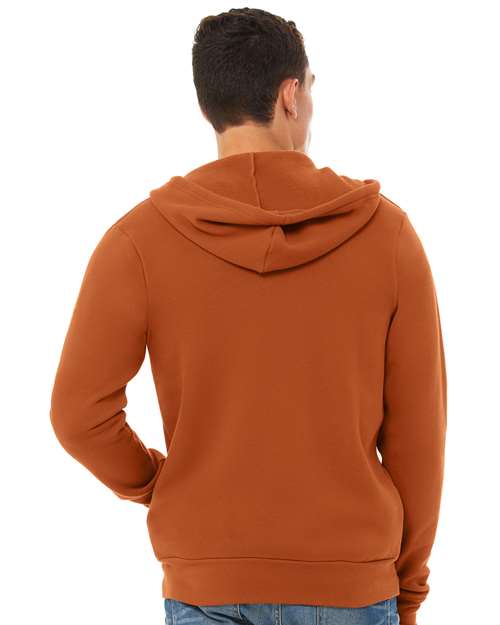 BELLA + CANVAS Unisex Sponge Fleece Full-Zip Hoodie Sweatshirt 3739