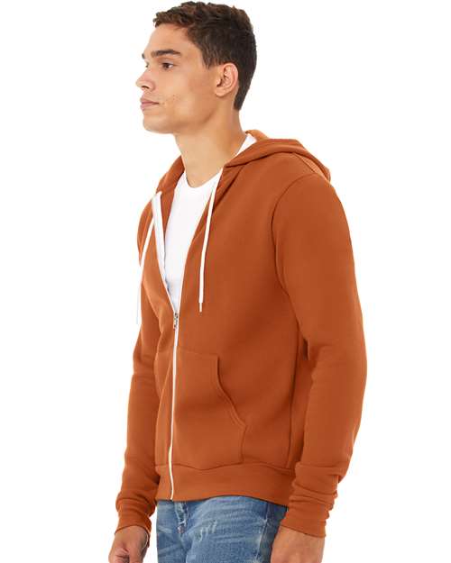 BELLA + CANVAS Unisex Sponge Fleece Full-Zip Hoodie Sweatshirt 3739