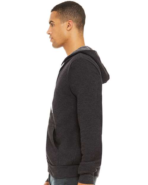 BELLA + CANVAS Unisex Sponge Fleece Full-Zip Hoodie Sweatshirt 3739