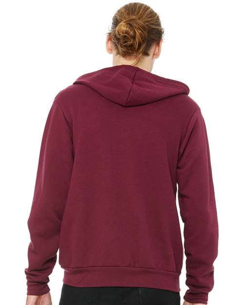 BELLA + CANVAS Unisex Sponge Fleece Full-Zip Hoodie Sweatshirt 3739