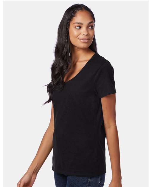 Hanes Women's Perfect-T V-Neck T-Shirt S04V