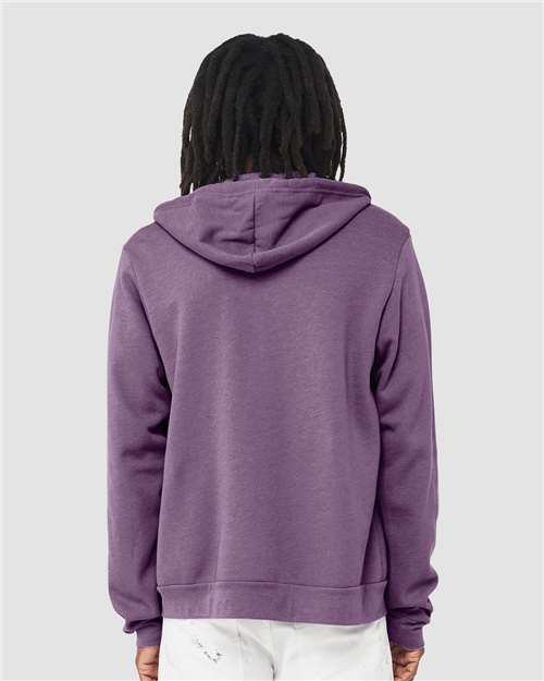 BELLA + CANVAS Unisex Sponge Fleece Full-Zip Hoodie Sweatshirt 3739