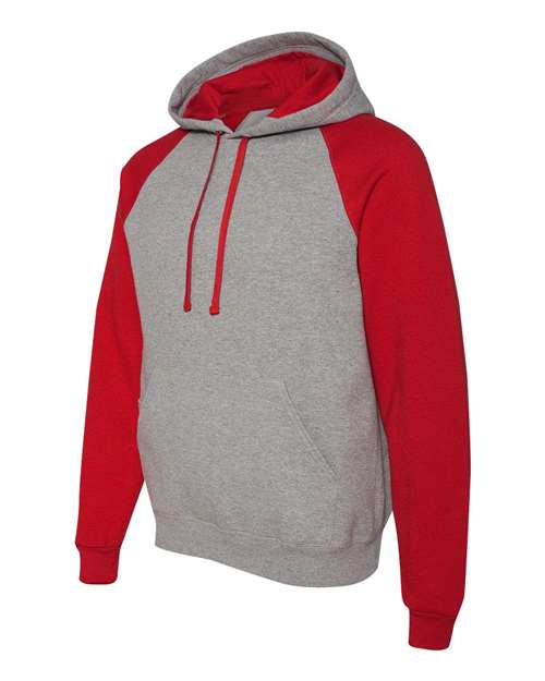 JERZEES Unisex Nublend® Colorblocked Raglan Hooded Sweatshirt 96CR