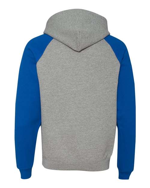 JERZEES Unisex Nublend® Colorblocked Raglan Hooded Sweatshirt 96CR