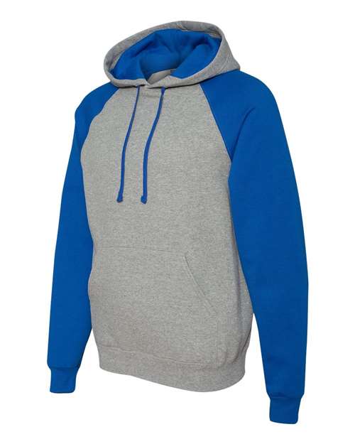 JERZEES Unisex Nublend® Colorblocked Raglan Hooded Sweatshirt 96CR