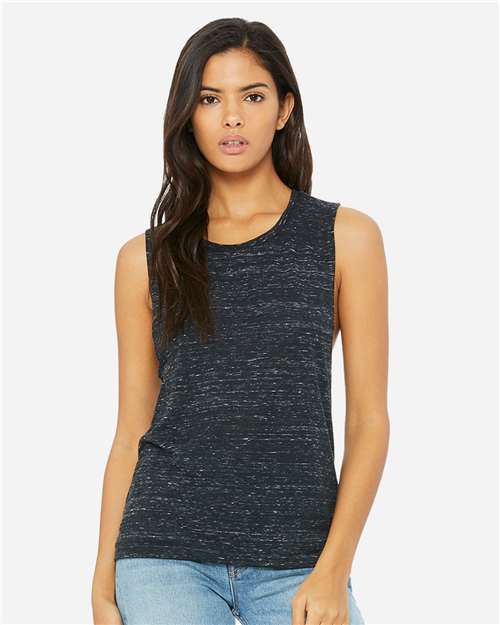 BELLA + CANVAS Women's Flowy Scoop Muscle Tank 8803